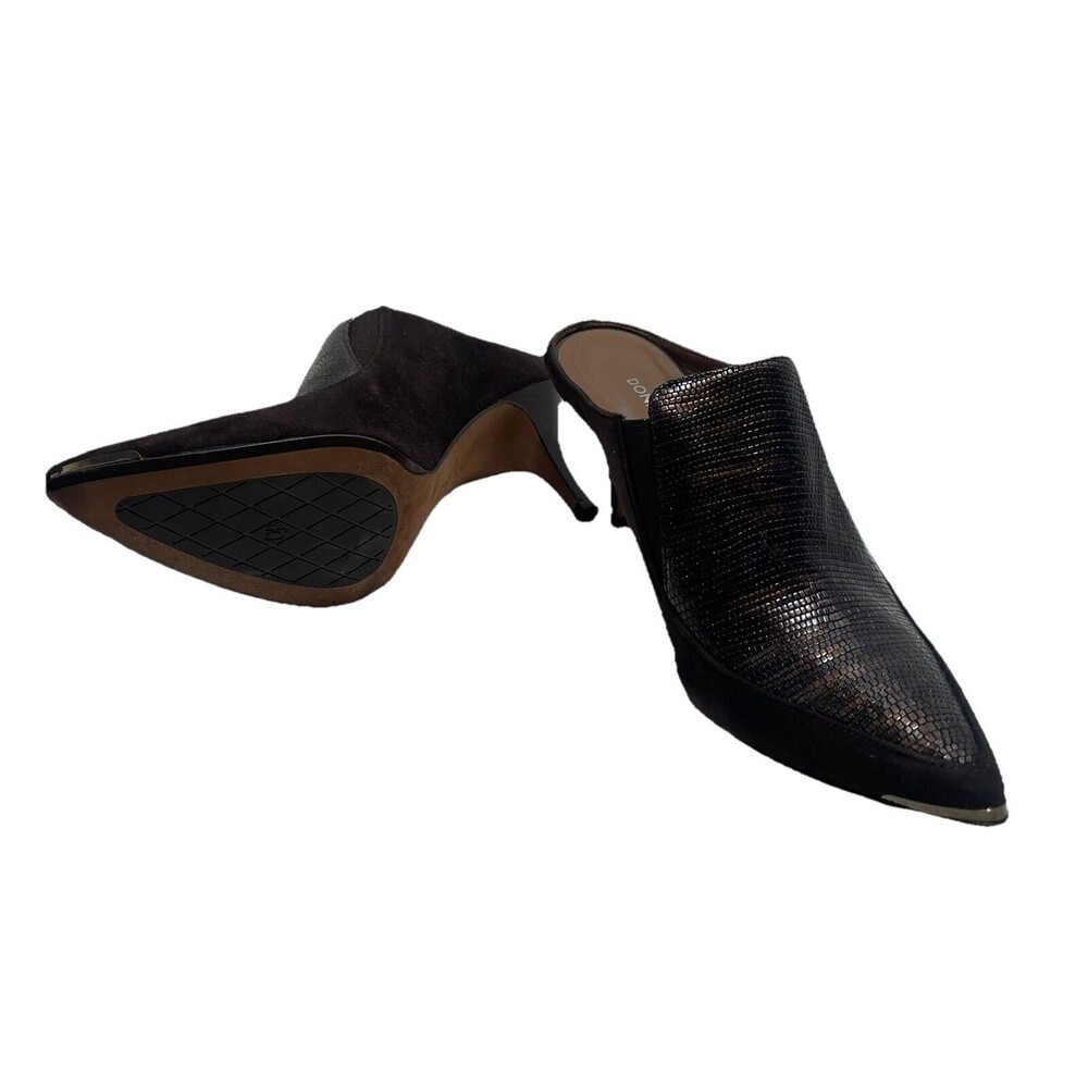 Donald J. Pliner TRIST2-LL M070 Bronze Metallic Lizzard Heeled Mule Size 7M EUC - Picture 3 of 14
